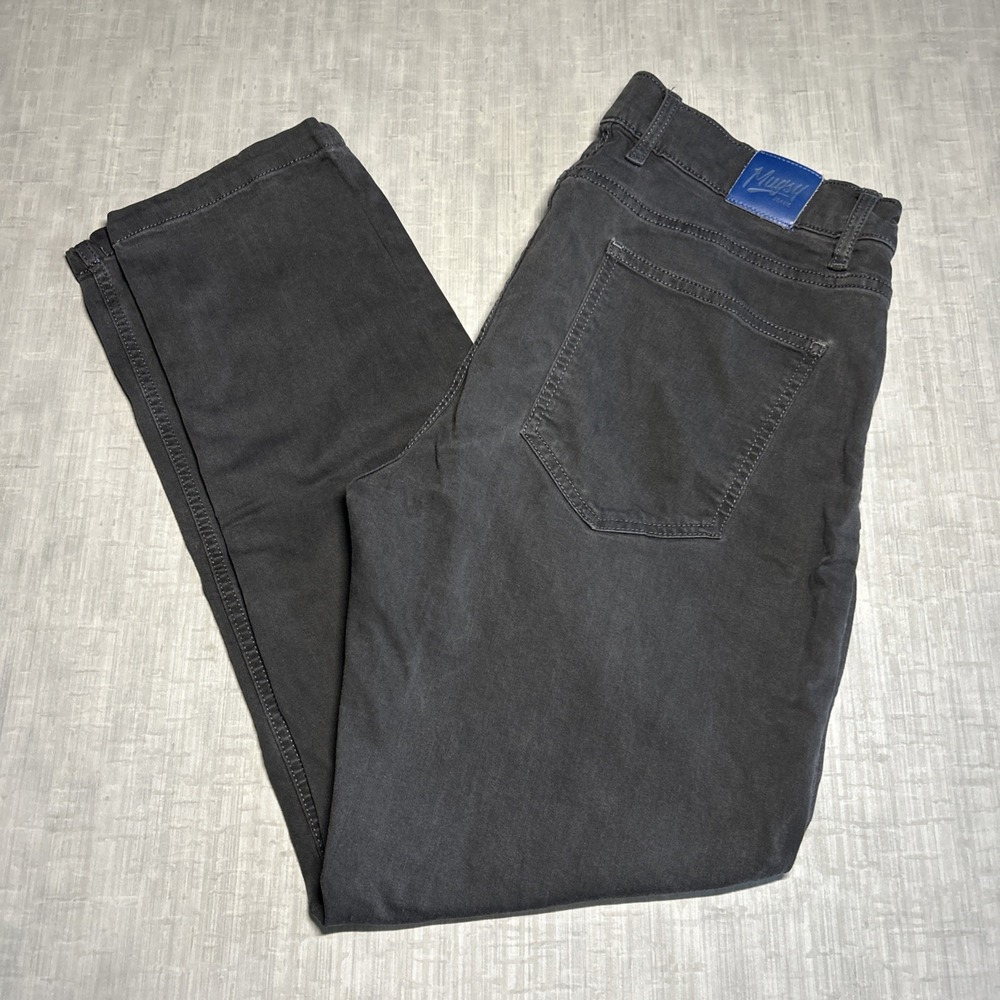 Mugsy Jeans Men's Size 36x30 Willys flx3ndg Black Gray Soft Stretch Flex Pants